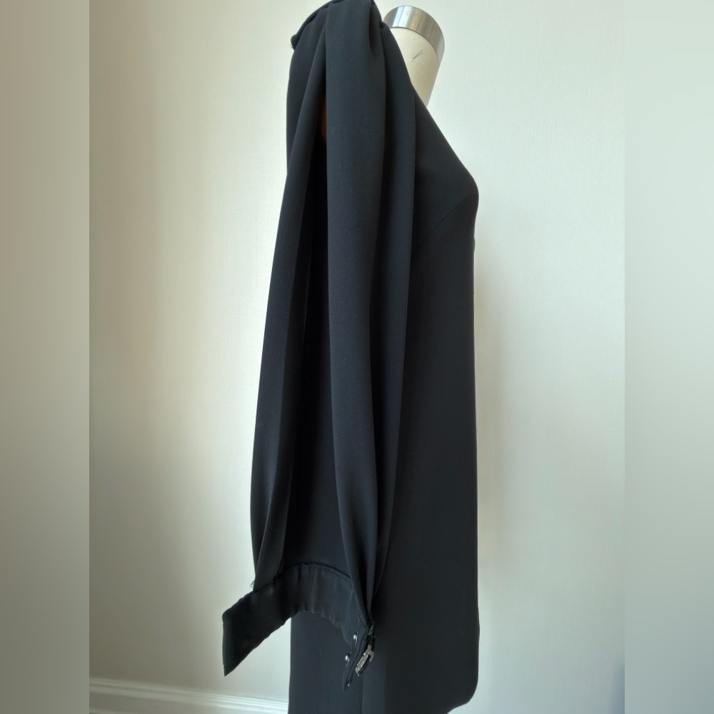 Vintage Elie Tahari Black Long Sleeve Dress with Embellished Cuffs Size 4 - Picture 8 of 17